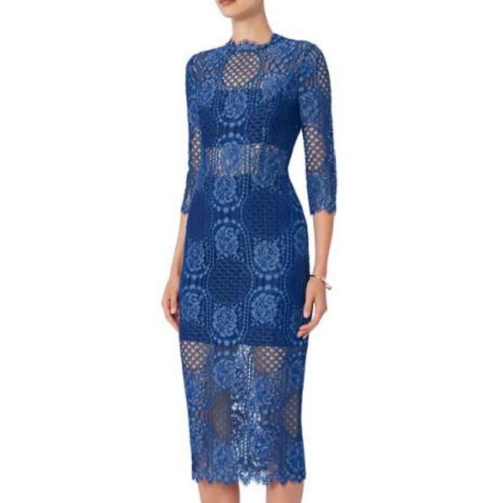 Alexis Miller Blue Lace Dress
